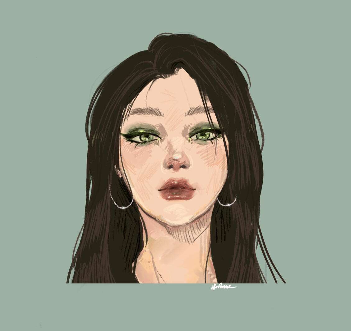 Portrait study, digital