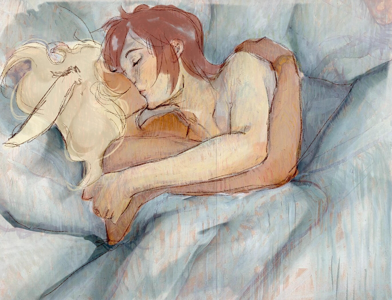 The Kiss in Bed Replica, digital