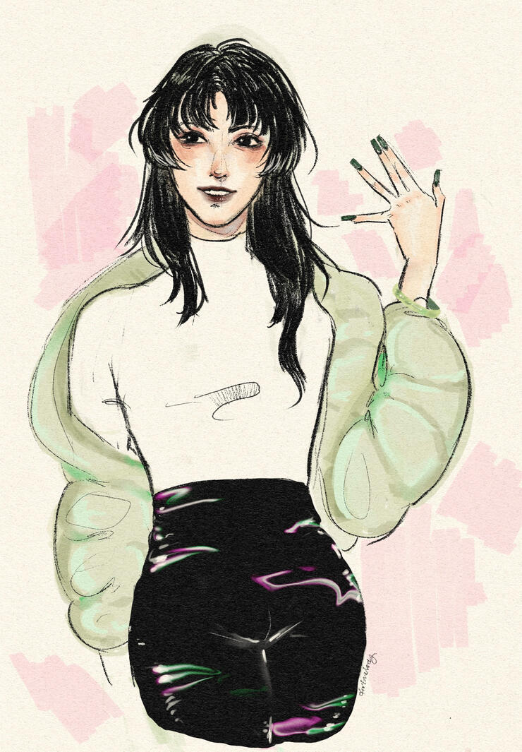 Original character concept, digital